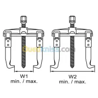 Arrache 2 bras coulissants 80MM TOPTUL