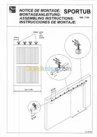 Ferrures de porte coulissantes 