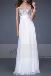Robe de soirée mousseline 