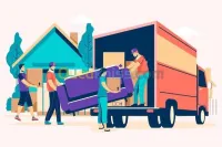 déménagement  avec camionnette et redd wkyn camion tni