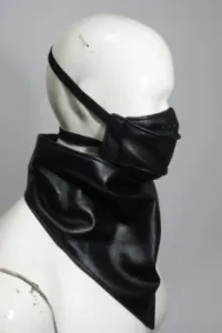 Masque pour moto en véritable cuir 