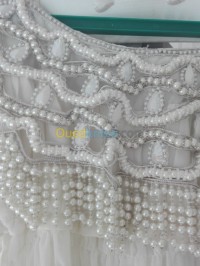 الجزائر-بئر-خادم-ملابس-تقليدية-robe-perlee-blanche-en-voile