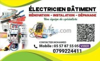 الجزائر-دار-البيضاء-بناء-و-أشغال-Électricien-bâtiment