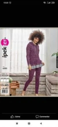 Pyjama ipek la haut game en promotion