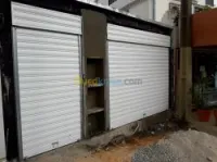 rideaux métallique électrique a manuel