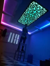 Décoration en placoplâtre et pvc