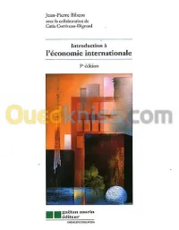 Introduction à l'économie internationale 5e édition