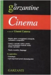 Le garzantine Cinema. Enciclopedia del cinema