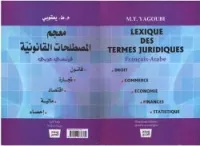 Lexique des termes juridiques Français Arabe