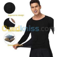 معدات-رياضية-t-shirt-amincissant-pour-hommes-noir-القبة-الجزائر