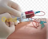 Prélèvement sanguin.Test anti génique