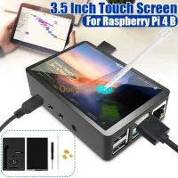 Ecran tactile 3.5 pouces TFT LCD + Boîtier ABS Pour Ecran + Stylo tactile pour Raspberry Pi 4