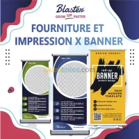 fourniture et impression  x banner 