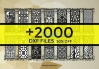 Catalogue motif pour cnc machine dessin dxf vectoriser pour plasma et laser machine 