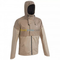 معطف-و-جاكيت-veste-impermeable-de-randonnee-beige-quechua-decathlon-رايس-حميدو-الجزائر