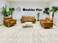 Salon de 6 places en simili-cuir