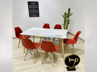 Tables scandinaves avec 6 chaises