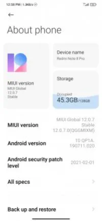 Xiaomi remi note 8 pro