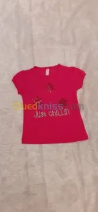 Lot T-shirts fille Bangladesh cotton 