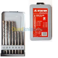 COFFRET MECHE A BETON 7PCS SDS+ STAYER