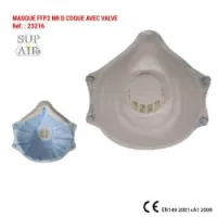 MASQUE FFP2 NR D COQUE AVEC VALVE 