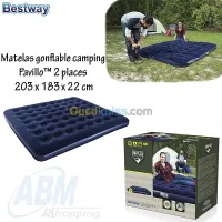 Matelas gonflable camping 203 x 183 x 22 cm -2 places 