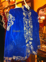 tenues-traditionnelles-vintage-karakou-bleu-staoueli-alger-algerie