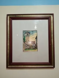 Tableau sur feuille Or 23 K Italie 