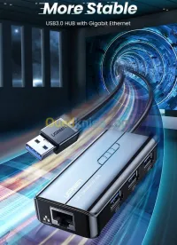 USB 3.0 vers RJ45 HUB - Ugreen 