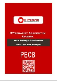   Formation certifiée PECB ISO/I 27005
