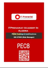   Formation certifiée PECB ISO/I 27005