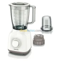 PHILIPS Blender Mixeur 1.5 Litres 400 Watts Avec Mini Hachoir - Hr2102/00 - Blanc