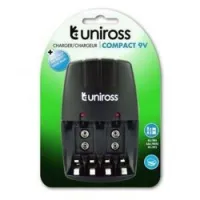 Chargeur de pile UNIROSS COMPACT X4 AA/AAA/9V Ni-Mh ou Ni-Cd UCW001