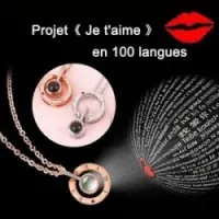 Collier 1 je t’aime en 100 langues (Fo