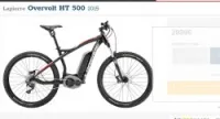 vélo élecrtique  LAPIERRE OVERVOLT HT 