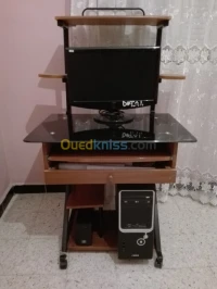 Table pc bureau en verre