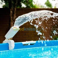 Fontaine de piscine à LED multicolore 