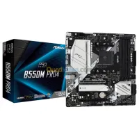 Carte mère ASROCK B550M PRO 4 M ATX AM4 AMD B550 - 4x DDR4 - M.2 PCI-E NVMe - USB 3.1 - PCI 4.0 16x