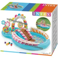 Piscine, Aire de jeux gonflable royaume des bonbons 295 x 191 x 130 cm - INTEX