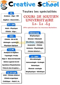Cours de Soutien Universitaire 