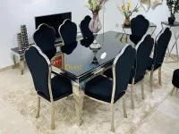 Table de salle à manger avec 8 chaises