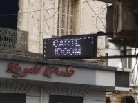 Panneau, plaque, LED double affichage,