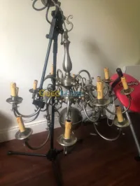 Ancien lustre d’époque en etain 