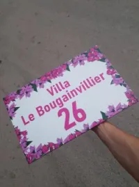 plaque de maison sur mesure 
