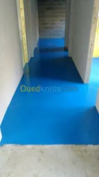 Ponçage de béton et résine epoxy