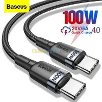 cable-baseus-pd-usb-c-type-vers-to-100w-5a-480mbps-2m-saoula-algiers-algeria