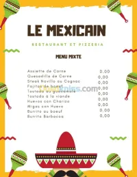 Conception de menus de luxe.