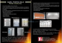 Porte métallique coupe feu