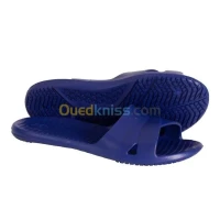 SANDALE DECATHLON DE PISCINE FEMME - SLAP 100 BASIC - BLEU FONCÉ