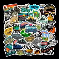 Stickers Autocollants Camping Aventure